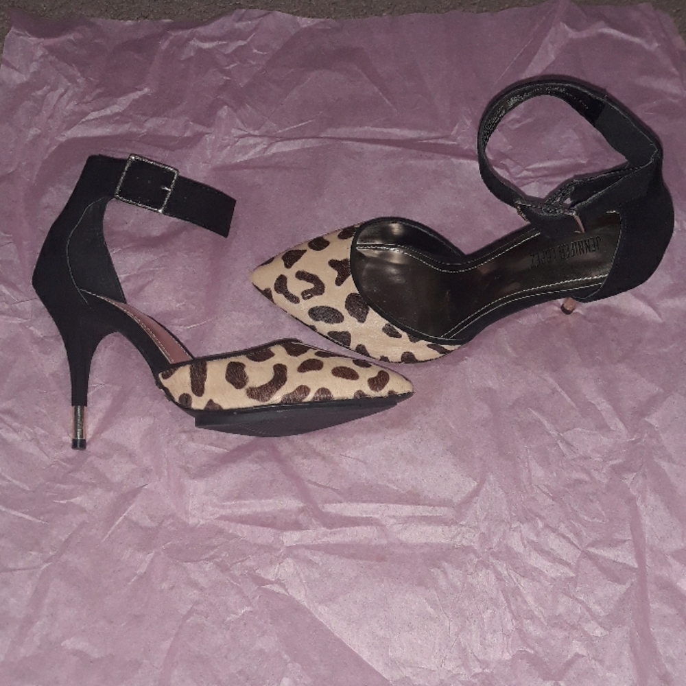 Jennifer Lopez Leopard Stiletto Heels